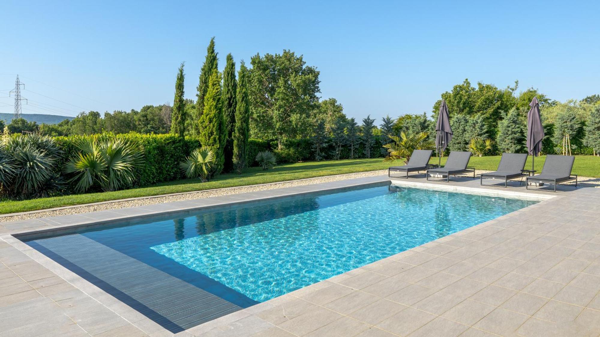 Villa Labin In Zartinj - Luxury Privacy Heated Pool With Auto Cover Exterior photo